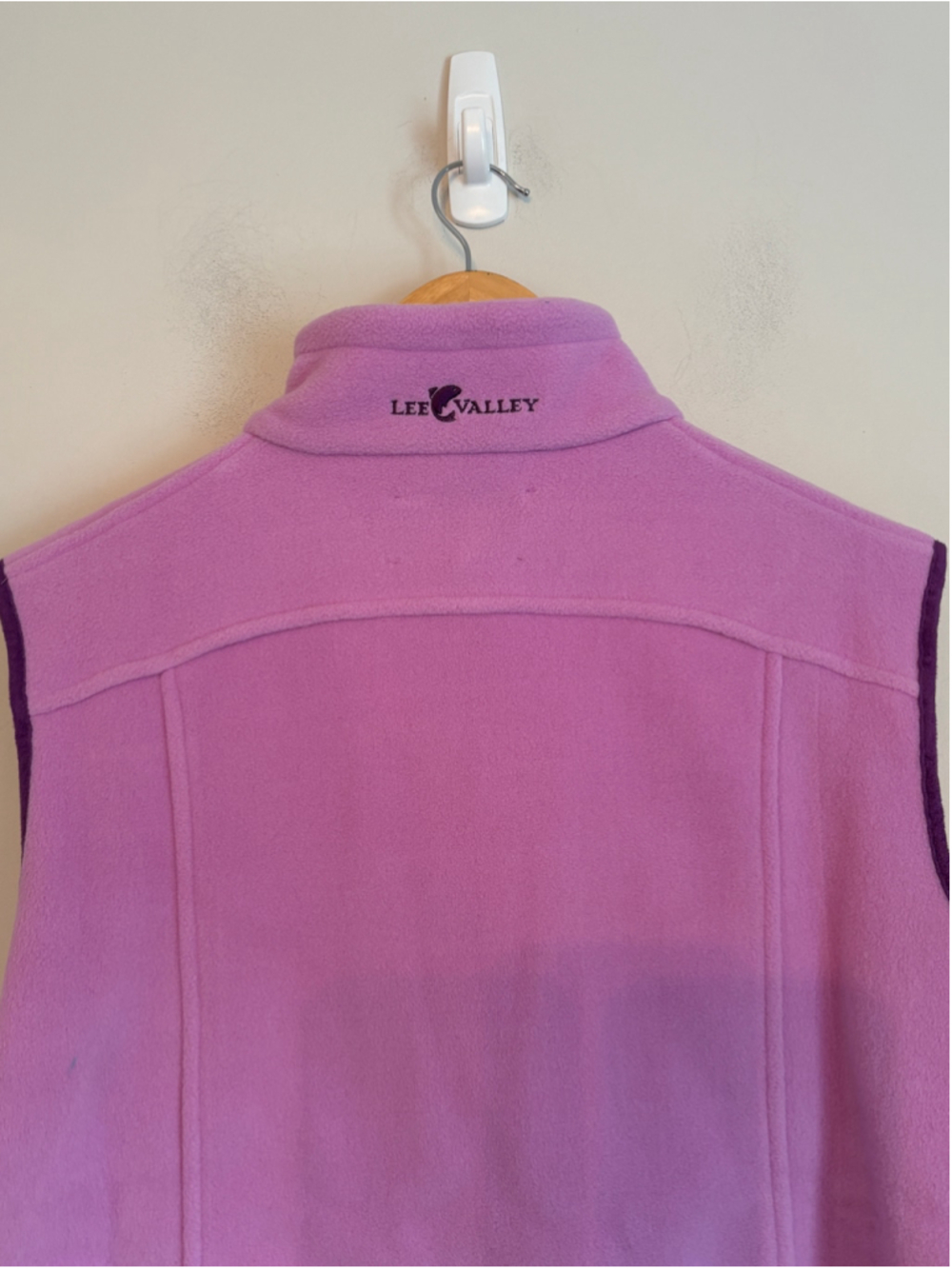 Lee Valley Of Ireland Fleece Vest Womens Size L Pink Purple Outdoor Gorpcore - Picture 4 of 11